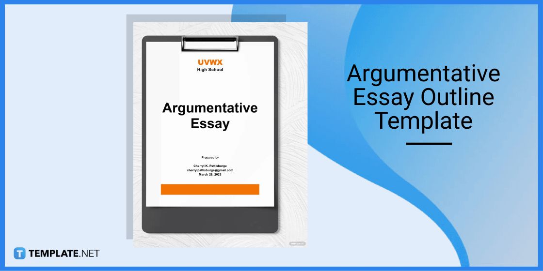 argumentative essay outline template