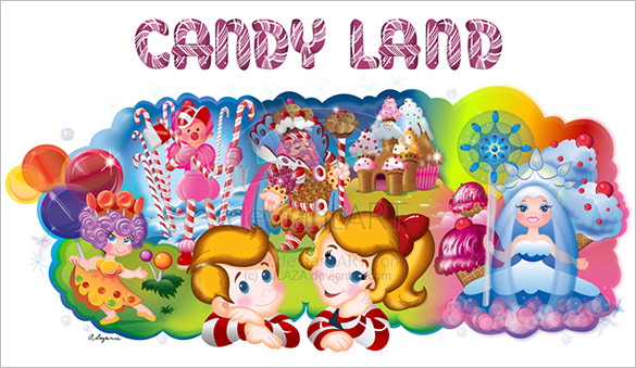 astounishing candyland invitation template