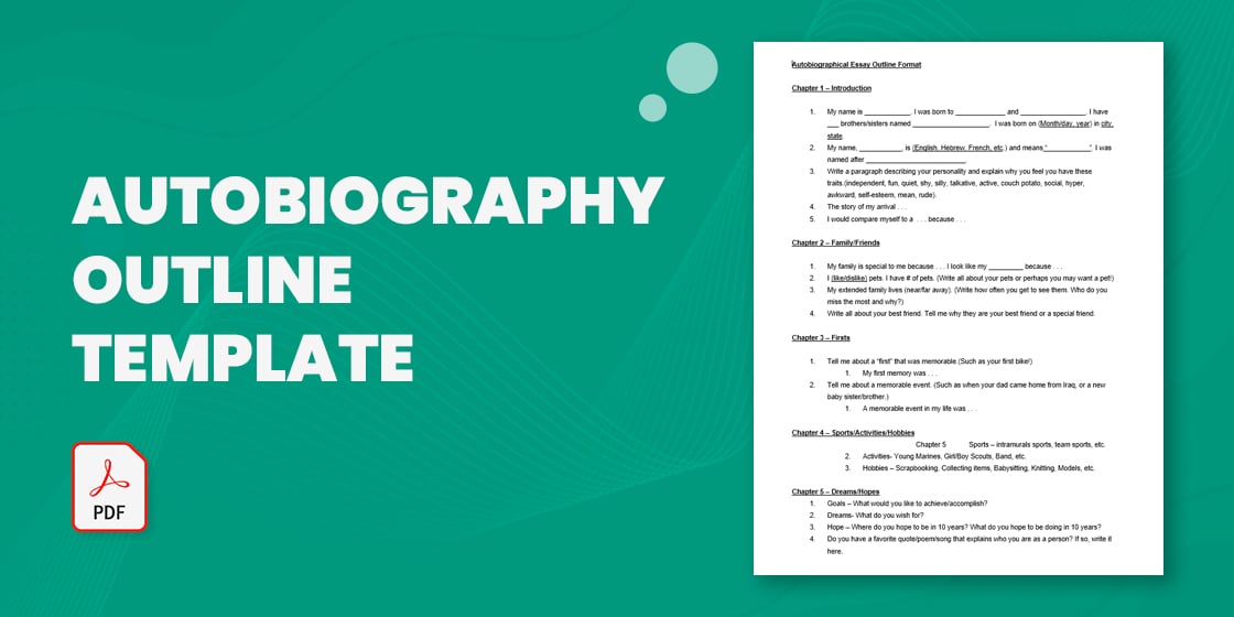 autobiography outline template – doc pdf