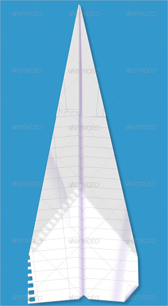 backlit paper airplane psd photoshop