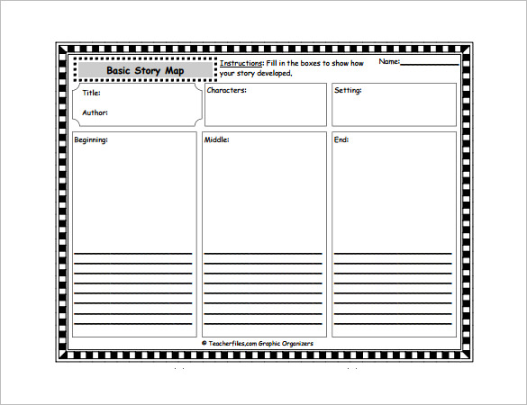 basic story map template for kindergarten