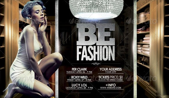 be fashion flyer template