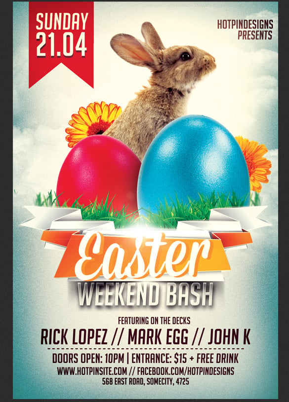best easter party invitation template
