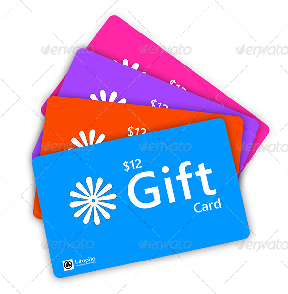 best gift card psd template