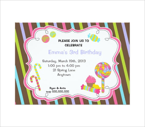 14+ Wonderful Candyland Invitation Templates - PSD, AI, Word, InDesign