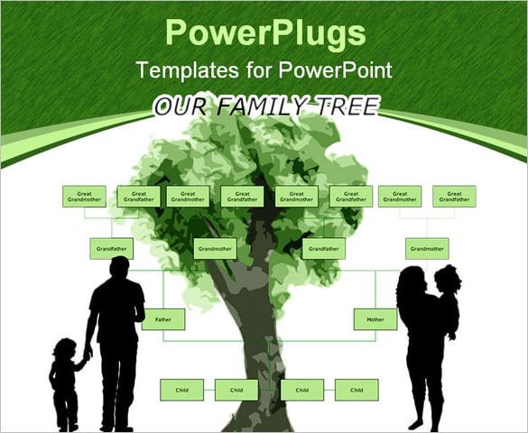 blank family tree powerpoint template