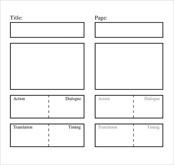 Concept 10 Template Storyboard Word Paling Update 