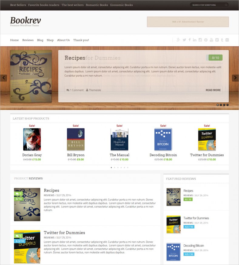 book review wordpress theme