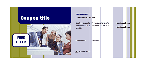 business coupen template free download