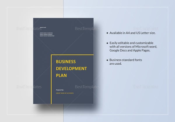 business development plan word template