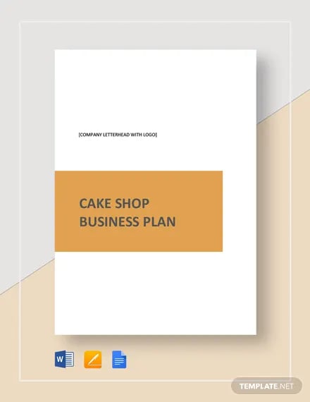 cake shop business plan template