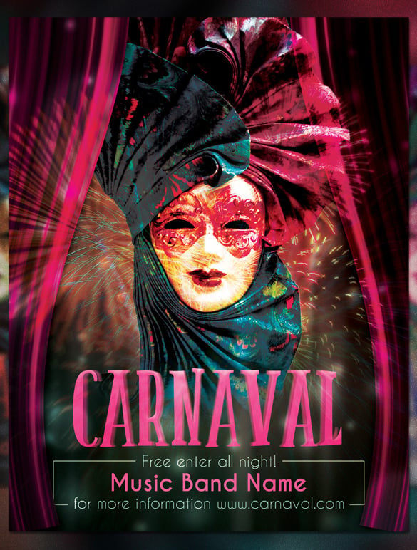 carnival event flyer template