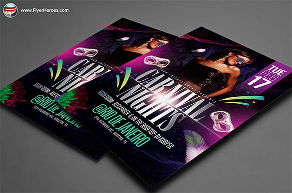 carnival nights flyer template