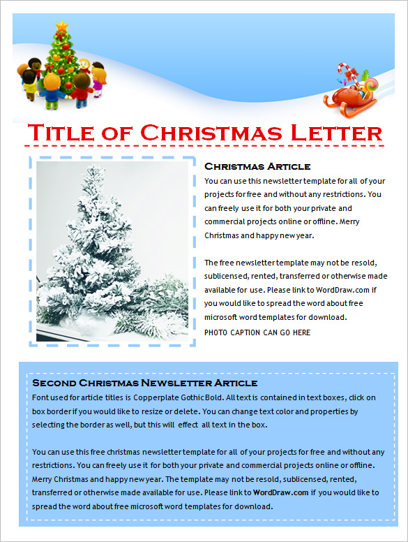 11+ Holiday Newsletter Templates Free Word Documents Download!