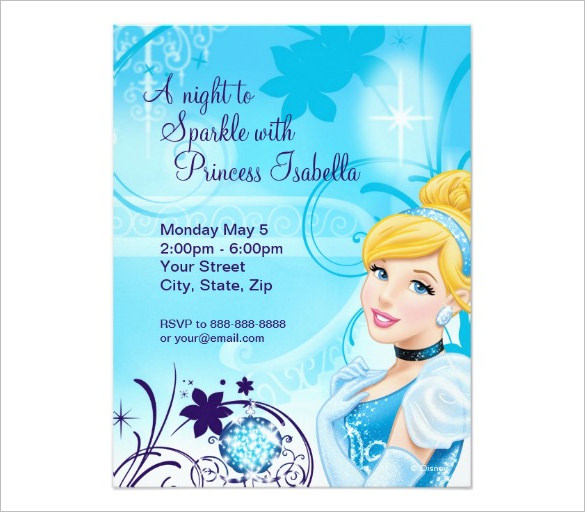 13 Amazing Cinderella Invitation Templates And Designs Psd Ai Word 2167