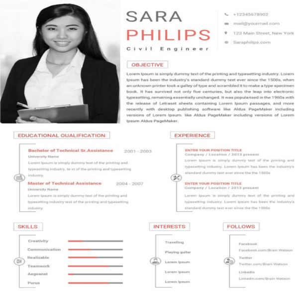civil-engineer-sample-resume-template