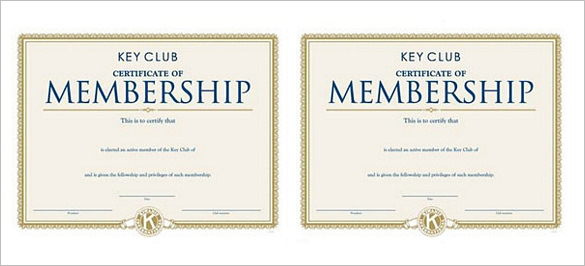 23+ Membership Certificate Templates - Word, PSD, In Design, AI, Publisher