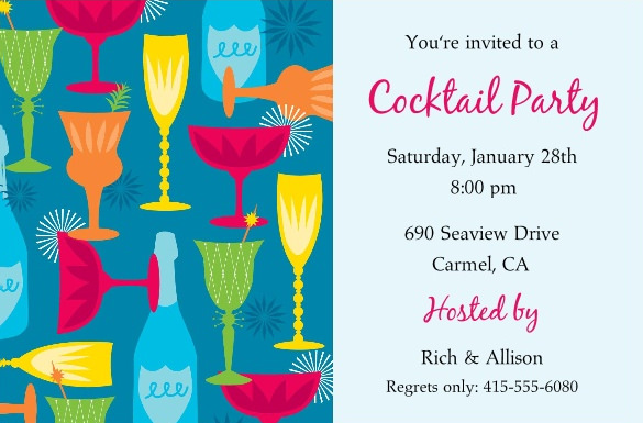 21+ Stunning Cocktail Party Invitation Templates & Designs! - Word, PSD, AI