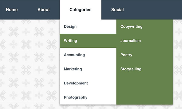 HTML5 CSS3 jQuery DropDown Menus - 16+ Free Best Templates