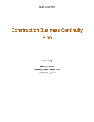 Business Continuity Plan Template - 29+ Free Word, Excel, PDF Format ...