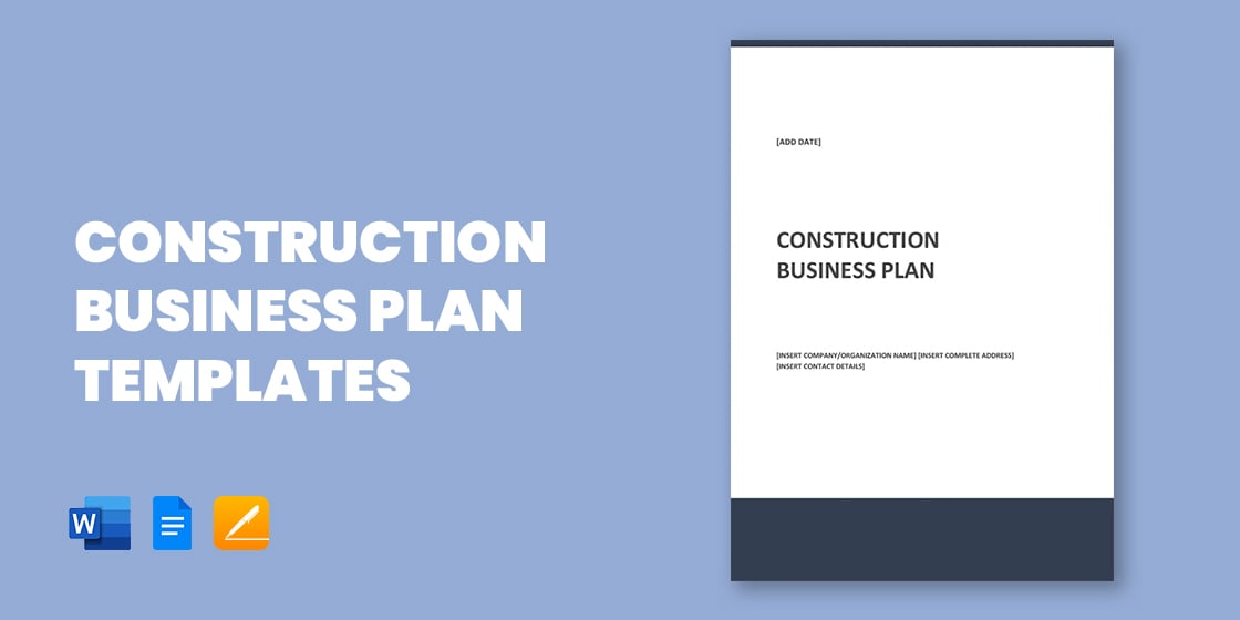 construction business plan templates