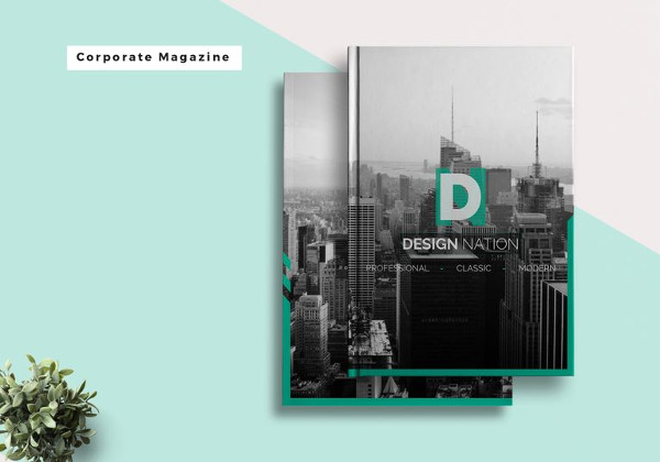 corporate magazine template