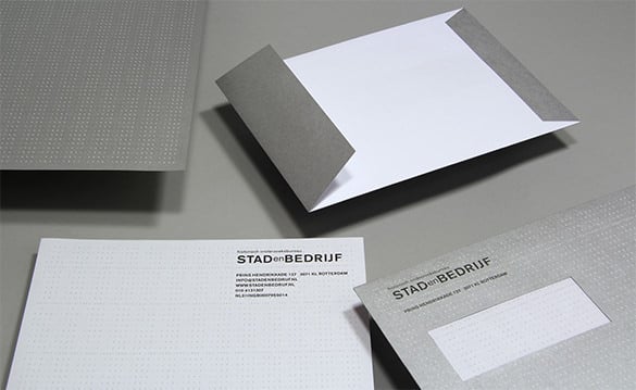 corporate identity graphic print design letter envelope template