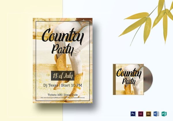 country night flyer template