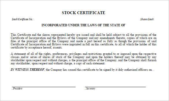 24+ Share Stock Certificate Templates - PSD, Vector EPS