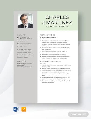 creative-art-director-resume-template