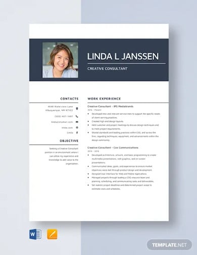 creative-consultant-resume-template
