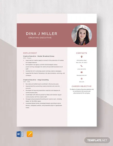 creative-executive-resume-template