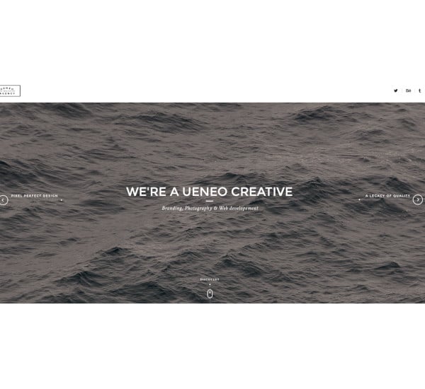 creative one page psd template