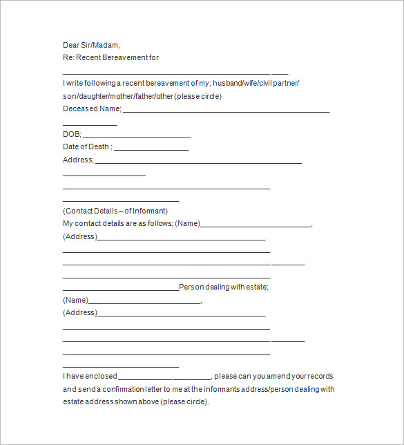 Funeral Notice Template 15+ Free Samples, Examples, Format Download!