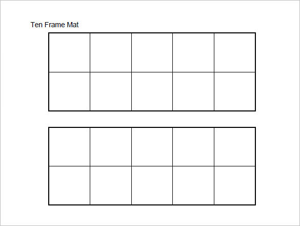 12+ Ten Frame Templates - DOC, PDF