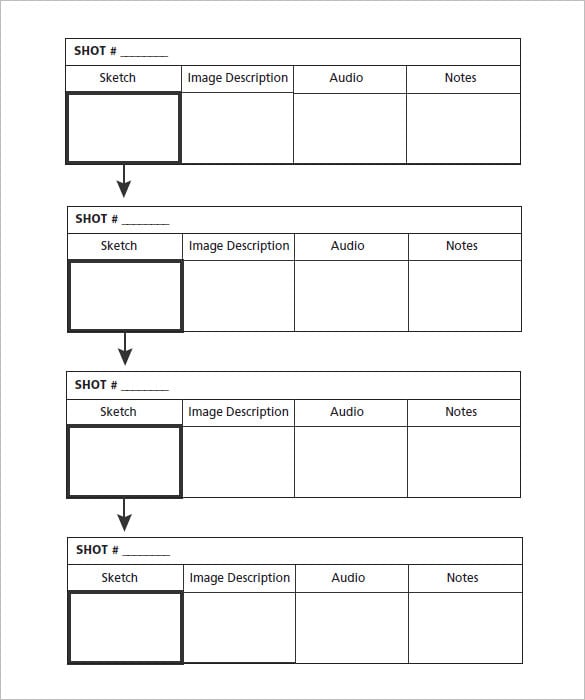 download commercial storyboard template free pdf