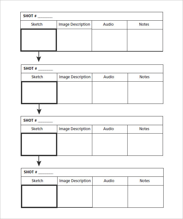 download commercial storyboard template free pdf