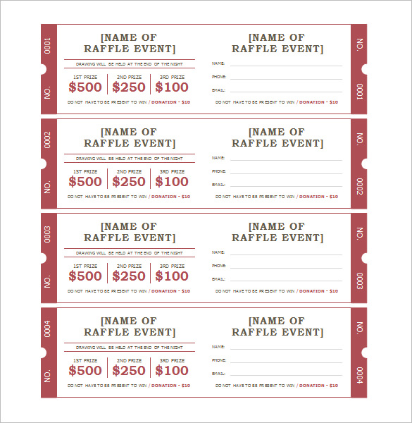 download raffle ticket template