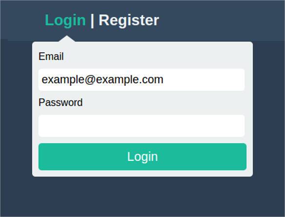 drop-down-css3-and-html-5-login-template1