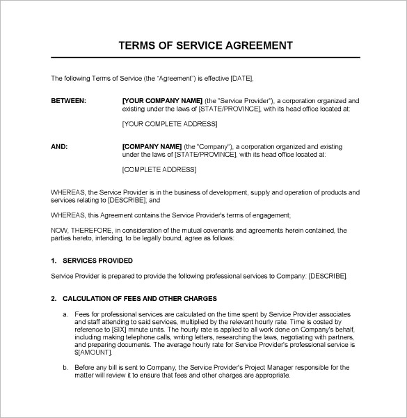 Service Contract Templates \u2013 14+ Free Word, PDF Documents Download  Free \u0026 Premium Templates