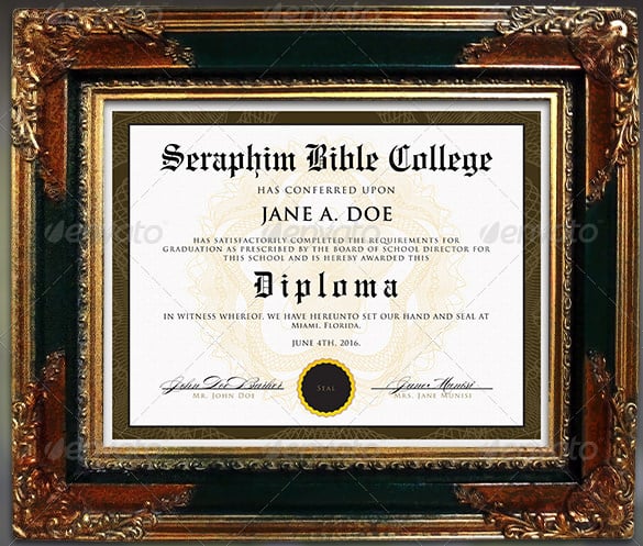 education profession certificate template