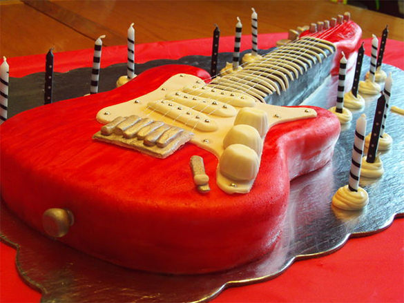 14+ Awsome Guitar Cake Templates &amp; Designs