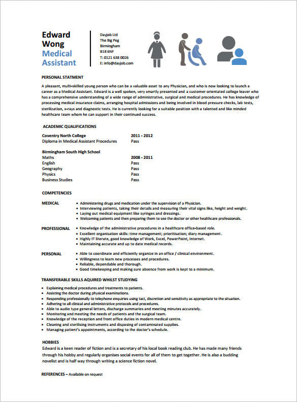 entry level medical assistant resume pdf format