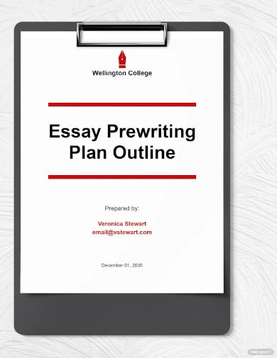 essay prewriting outline template