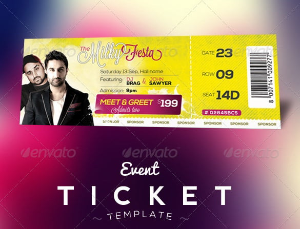 event ticket template free download for mac