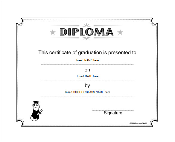 diploma certificate template 25 free word pdf psd eps indesign