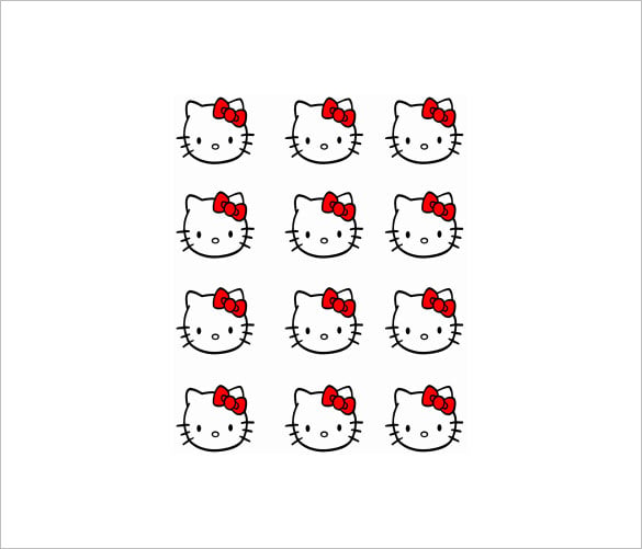 example hello kitty macaron template pdf