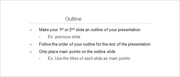 example for making powerpoint presentation outline slides template download