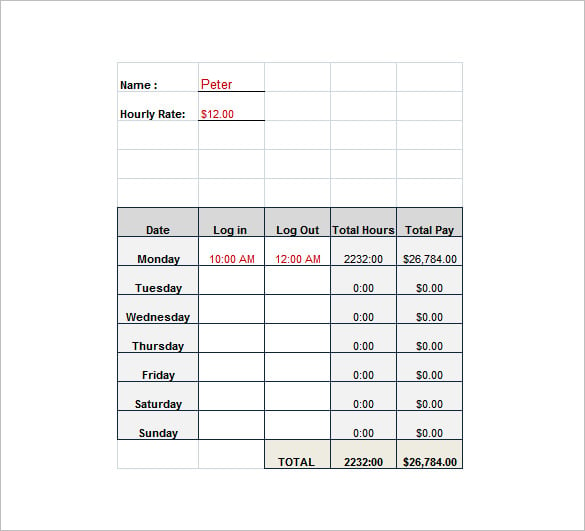 excel format weekly salary paycheck calculator free download