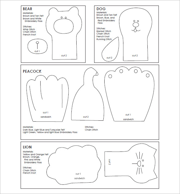10+ Finger Puppet Templates - PSD, PDF